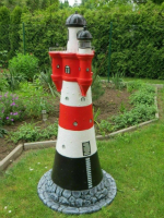 Deko-Leuchtturm im Garten Roter 180 cm